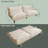 Multifunctional Corduroy Fabric Reclining Convertible Futon Sofa Bed-843931340-839695120