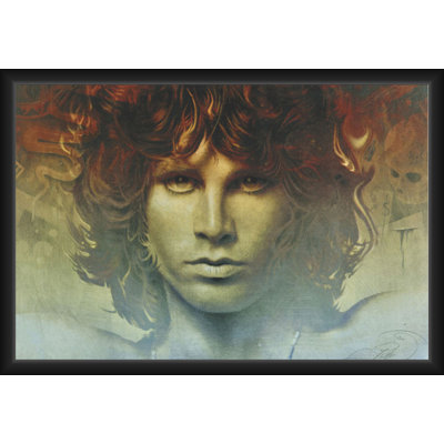  Officially Licensed Spirit of Jim Morrison Framed Art Poster - 24 x 36 Inch - Sturdy Engineered Wood Frame with Plexi Glass - Ready to Hang