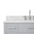 43'' Single Bathroom Vanity with Carrara Marble Top-85364269