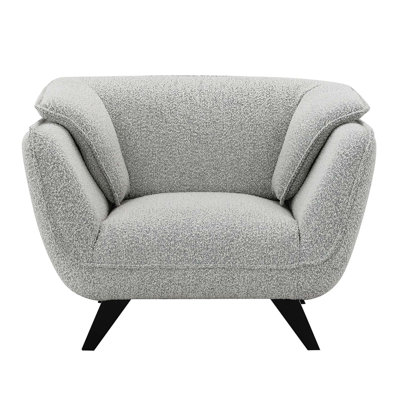 Chaise Nayeli, boucle gris clair