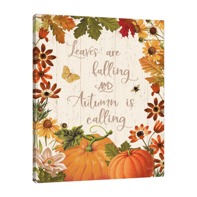 Reproduction d’art graphique sur toile « Fall Garden III V2 » par Katie Pertiet