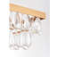 Grand lustre rectangulaire en laiton brossé 8 lumières Anya