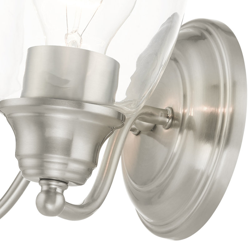 Éclairage de salle de bain à intensité variable 2 lumières Owasa, Nickel brossé