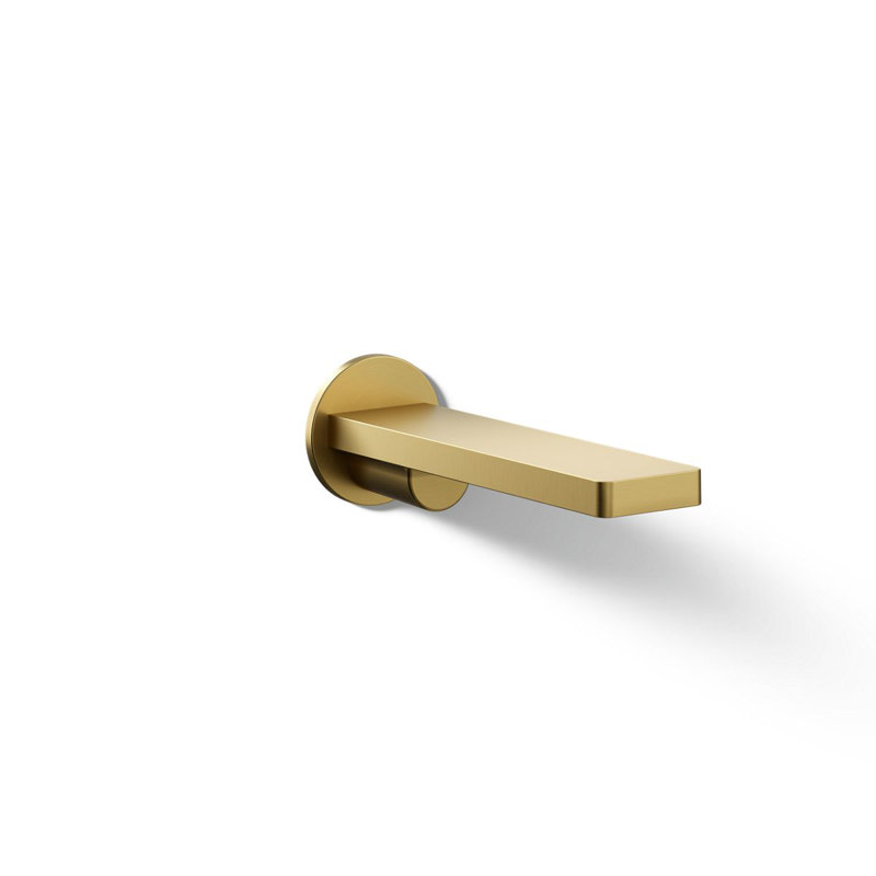 Composed® Wall-Mount Tub Spout, Vibrant Brushed Moderne Brass