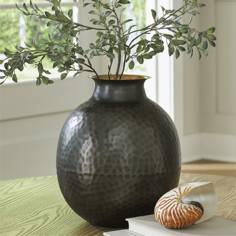 Vase Woody, H 12 po x l 10 po x P 10 po