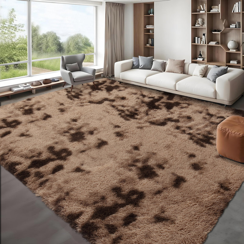 Tapis rectangulaire à poil long à poils longs Beladora, Rectangle 10 pi x 13 pi