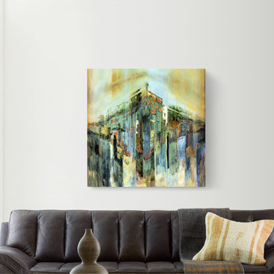 City On Edge - peinture sur toile tendue