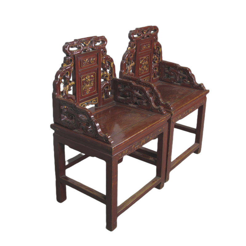 Asian Classic Solid Wood Arm Chair