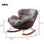 Chaise berçante en bois massif