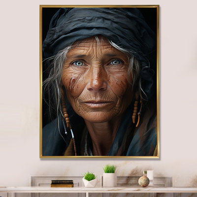 «Avaldi Indian Tribal Portrait Vibrant I», reproduction d'art sur toile