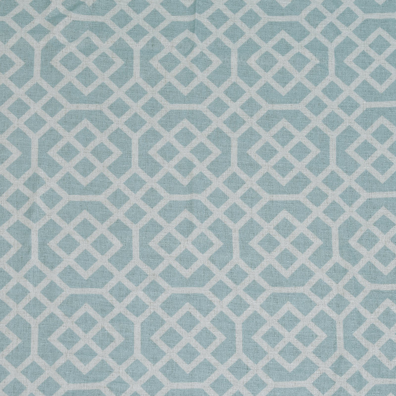 Semi Sheer Curtain Pair, 52" W x 84" L, Cyan