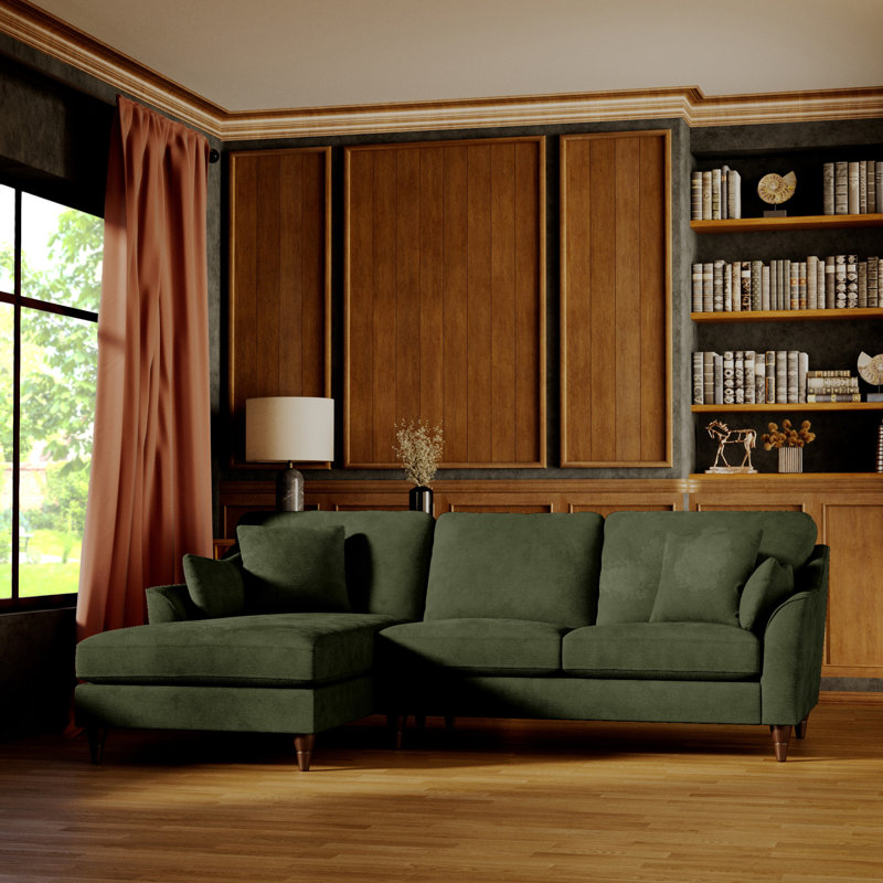 Melbern 3 Seater Corner Sofa, Alpine, Left Hand Facing