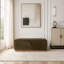 Banc repose-pieds en velours avec couvercle relevable et coutures cousues-594329410