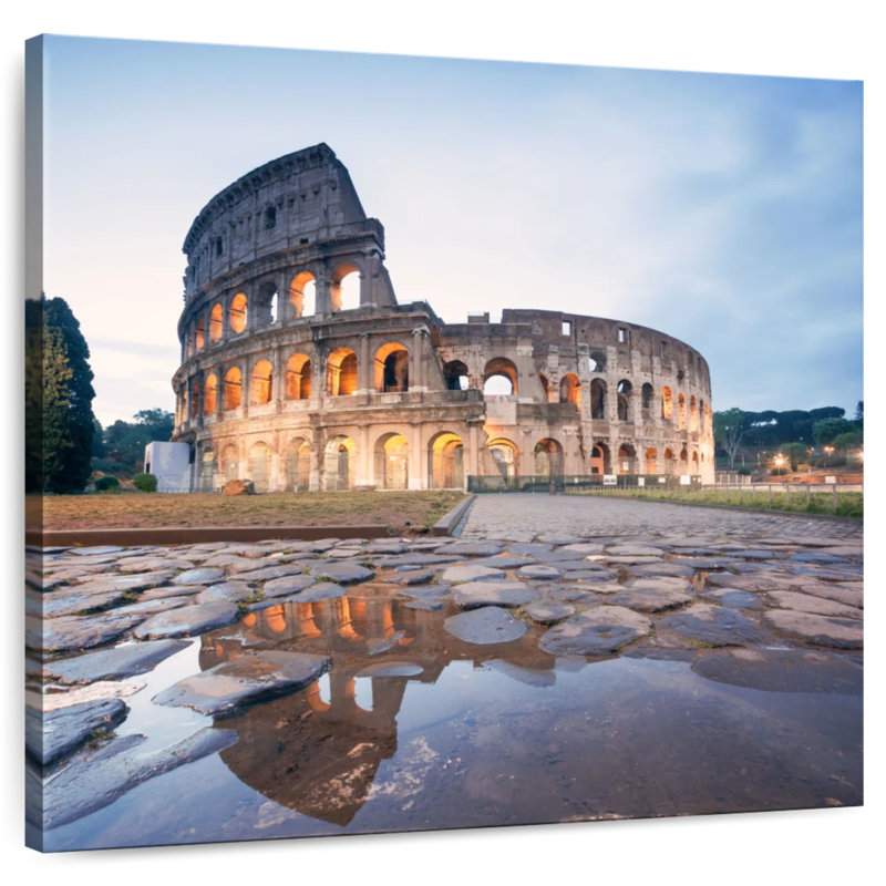 Lilie Sunrise Over Colosseum, 10" H x 10" W