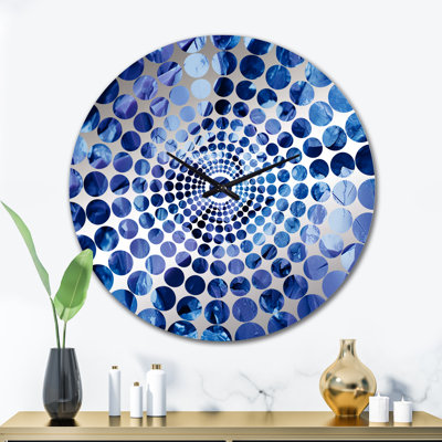 Abstrait géométrique Gems I - horloge murale géométrique abstraite