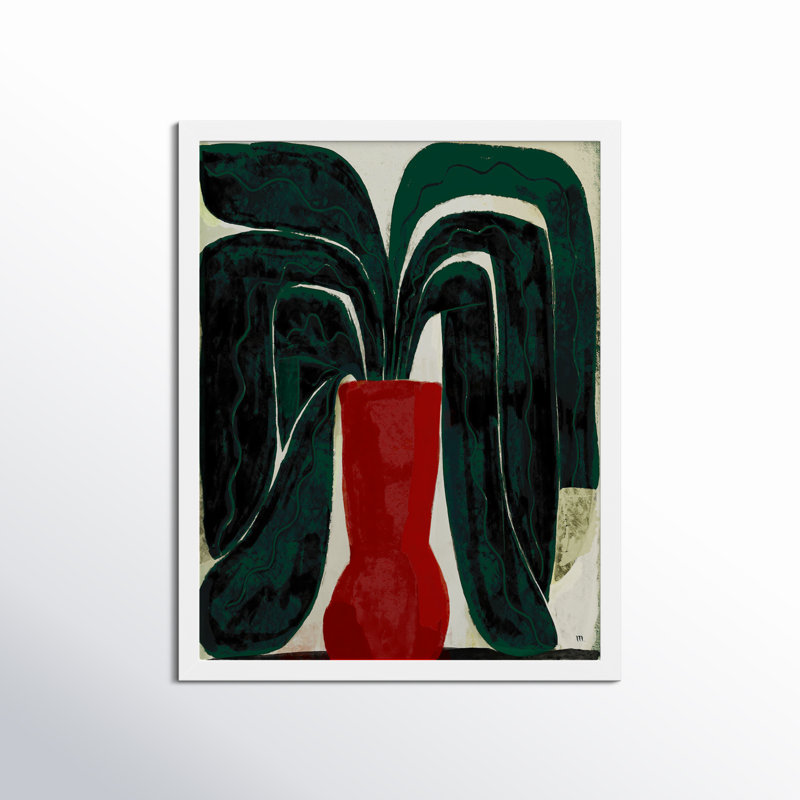 Adrianne Plant # 8 - Impression de cadre photo sur papier, H 38 po x l 30 po, Blanc