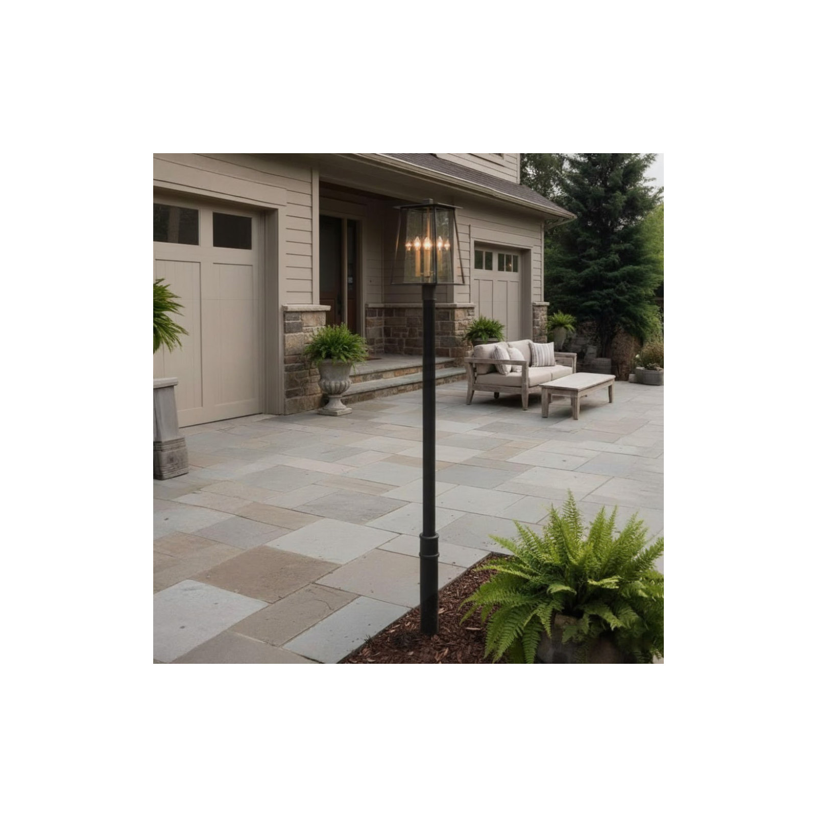 Metal Outdoor Lantern Head, Buckeye Bronze/Brass