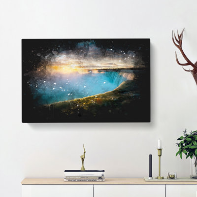 Niagara Falls Sunrise In Canada - Wrapped Canvas