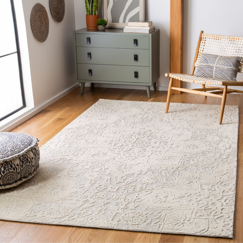 Tapis en laine touffeté à la main Bonny, Rectangle de 5 pi x 8 pi