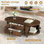 Oval Coffee Table with Storage