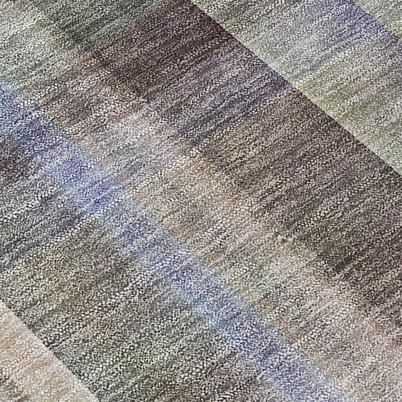 Alfonzo Washable Striped Indoor / Outdoor Rug, Rectangle 9' x 12'