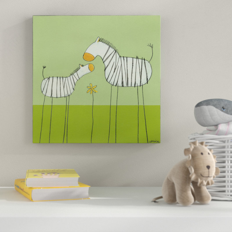 « collant pieds zèbre ii », art sur toile, H 18 po x l 18 po x P 2 po