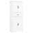 White Bathroom Cabinet - Multi-Functional Storage, Adjustable Shelf, Slide Rails Functional Storage , White, Rails, Shelf-1710737655