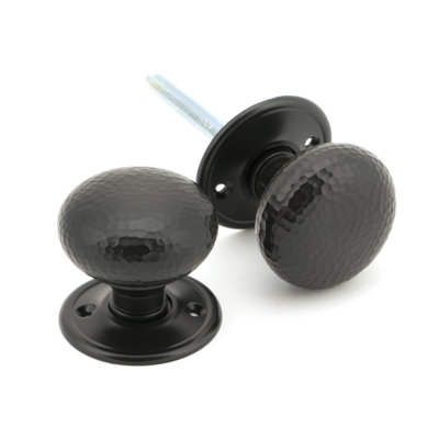 Hammered Mushroom Mortice/Rim Knob Set