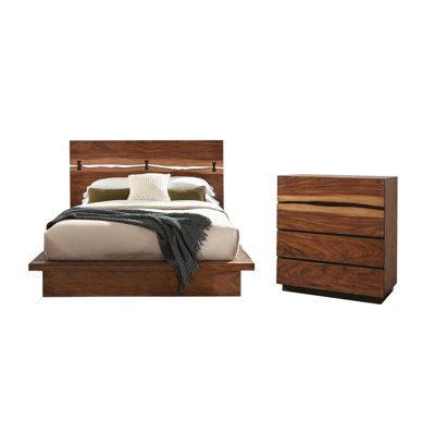 Ensemble de chambre avec grand lit 2 pièces Marna Smokey