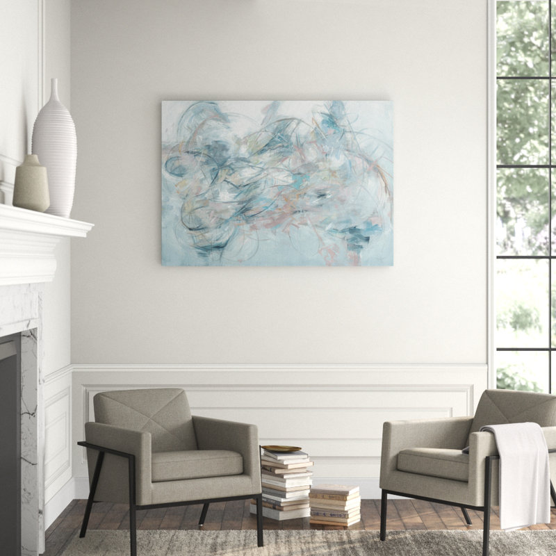 Azure Print by D’Alessandro Léon, 30" H x 42" W, Image Brush Gel