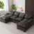 Gray Chenille/Foam Padding