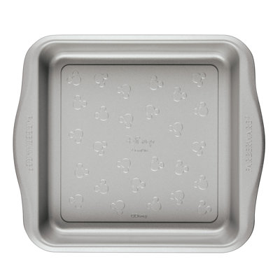 Farberware Disney Bake with Mickey Nonstick Square Cake Baking Pan, 9 Inch, Black