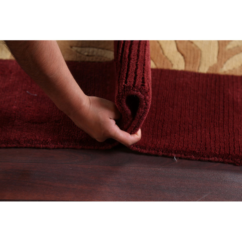 Tapis népalais à motif végétal noué à la main 9 x 12