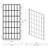 34"Wx 72"H Shower Screen Panel Wet Room Shower Door
