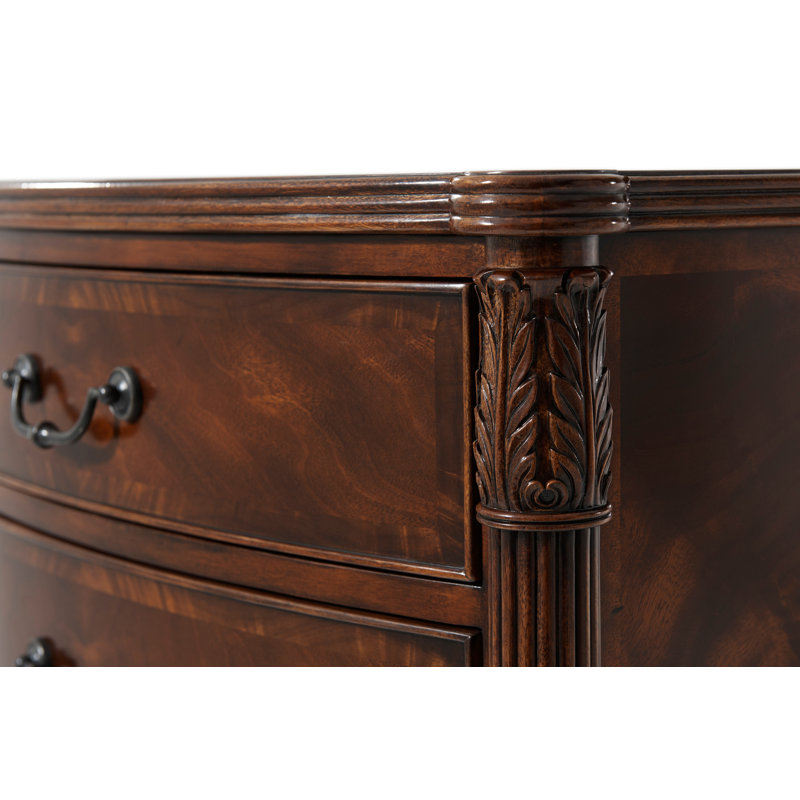Table de chevet 3 tiroirs Essential en brun