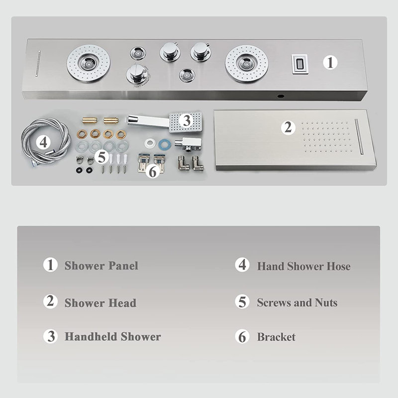 Troutt Shower Tower Panel