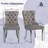 Velvet Dining Chairs Set Of 6, Upholstered High-End Tufted Dining Room Chair With Nailhead Back Ring Pull Trim Metal Legs, Contemporary Nikki Collection Modern Style For Kitchen-1051940481-1060540950