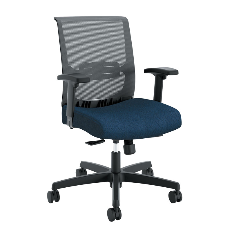 Convergence Mesh Ergonomic Task Chair, Navy, Fabric