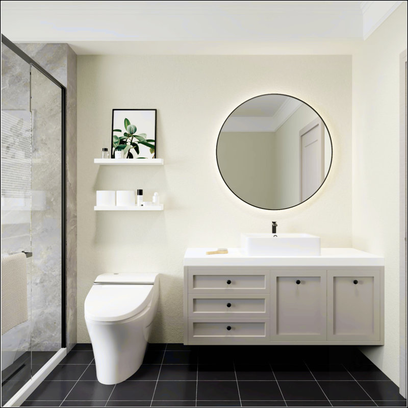 Ensemble de 2 tablettes flottantes murales