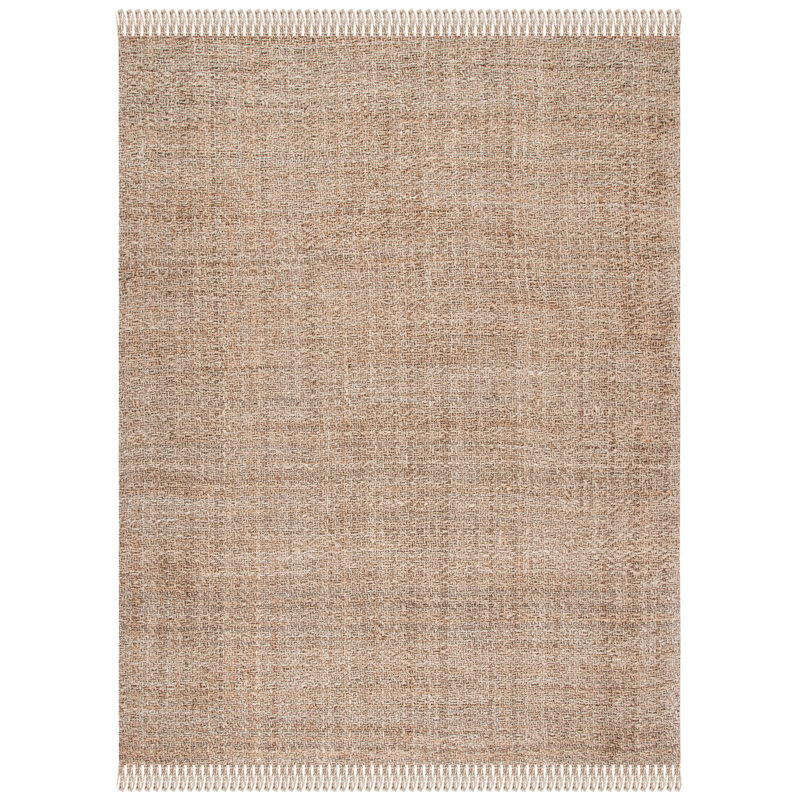Weinstock Natural Fiber Hand Woven Jute Solid Color Rug, Rectangle 5' x 8'