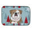 Tapis de séchage bouledogue anglais winter fêtes-29462444