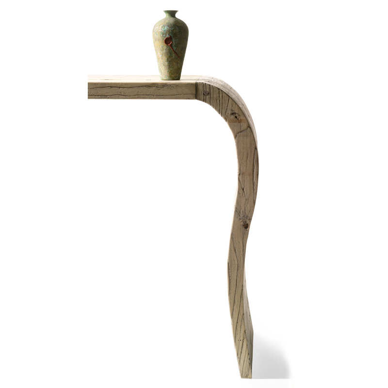 Jixi 160cm Solid Wood Console Table, Natural Elm