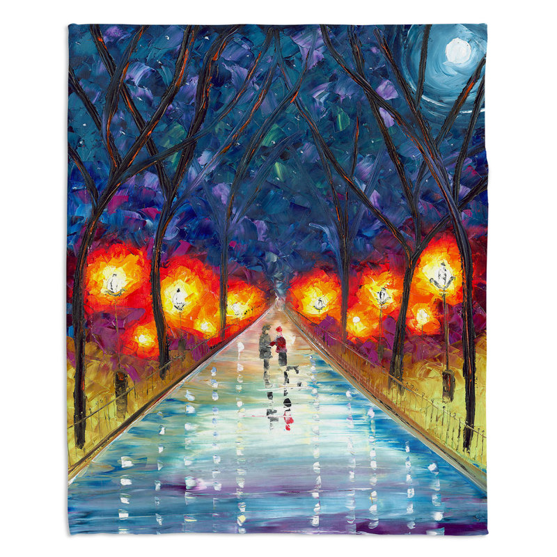 La soirée que nous avons redescendue à la couverture sherpa doux love, l 51 po x L 60 po