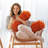 Faux Fur Reversible Throw Pillow-74161850