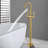 High Arch Single-Handle Freestanding Tub Faucet Bathtub Filter With Handheld Shower In Venetian-111704739