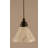 Cord Hung Mini Pendant Shown In Black Copper Finish With 10" Amber Crystal Glass-32464174-32464201-32464178