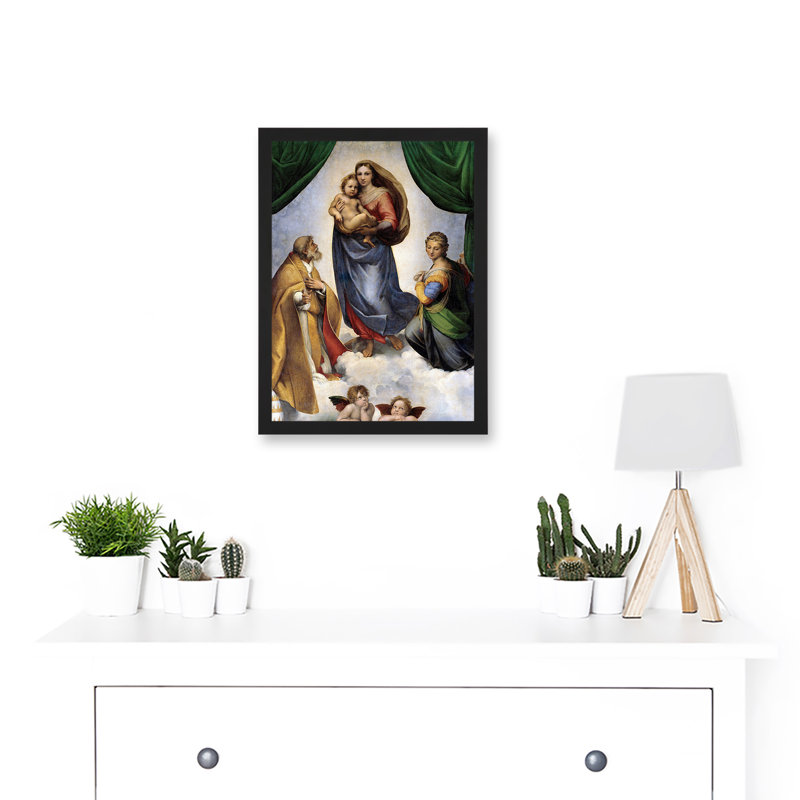 Raphael Sistine Madonna Di San Sisto by Raphael - Single Picture Frame Print