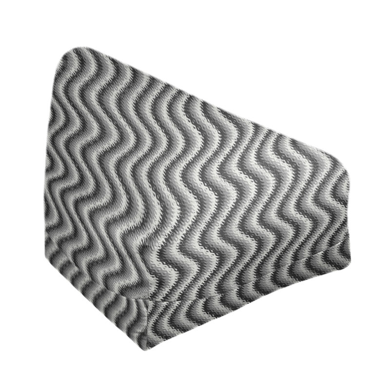 Sac de pois Kitterman, H 27 po x l 30 po x P 25 po, Pouf fauteuil, Noir / Gris