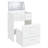 Aurianne 3-Drawer Makeup Vanity & Stool Set-181132551