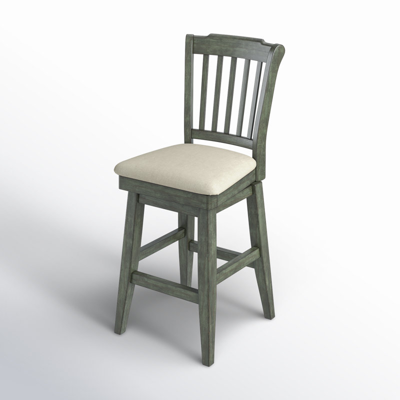 Tabouret pivotant Fortville, Sauge antique, Tabouret de bar (siège d'une hauteur de 29 po)